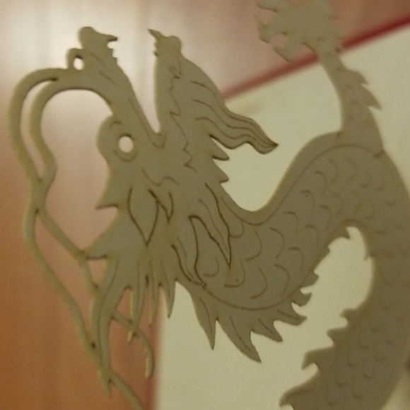 Beautiful Handmade Papercutting 3D Dragon card - Picture 3 of 7